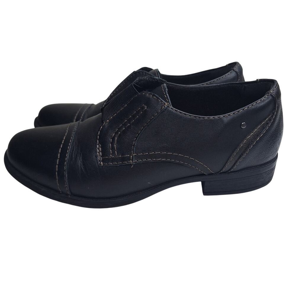 Earth Origins Blythe Brogue Comfort Shoes Leather Women's 7M Oxford Slip On